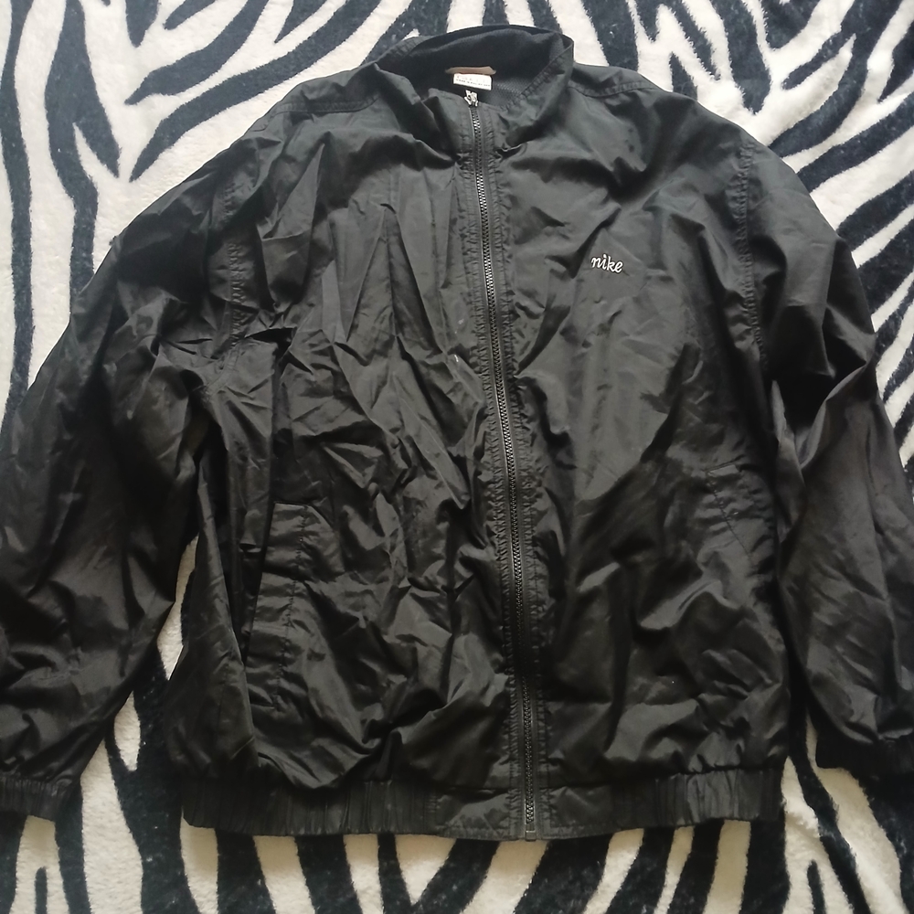 Nike Men's Black Windbreaker Jacket
